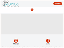 Tablet Screenshot of navyugfoundation.org